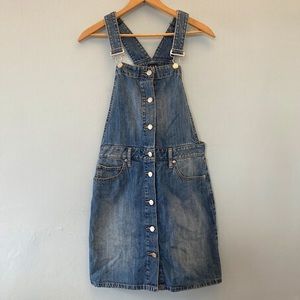 Gap denim overall dress